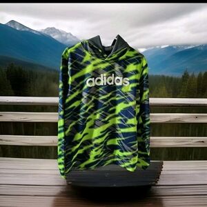 Adidas Hoodie Green Winter Cross Fit Back To School